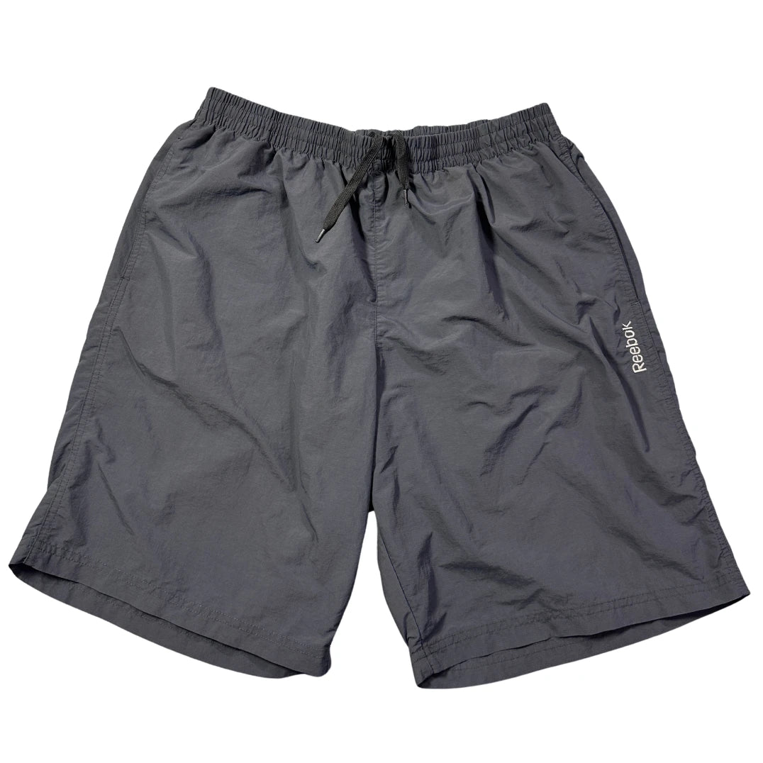 Reebok® Grey Nylon Athletic Shorts(XL)