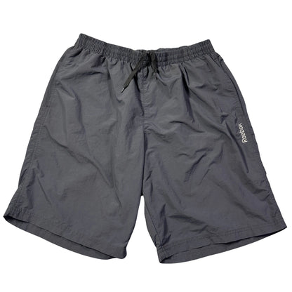 Reebok® Grey Nylon Athletic Shorts(XL)