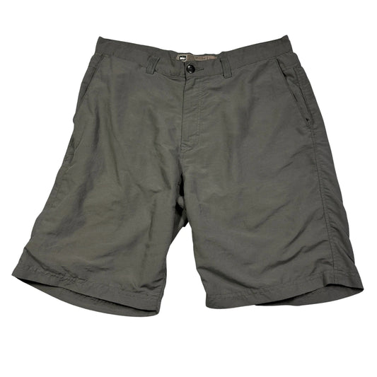 REI olive green outdoor hiking shorts