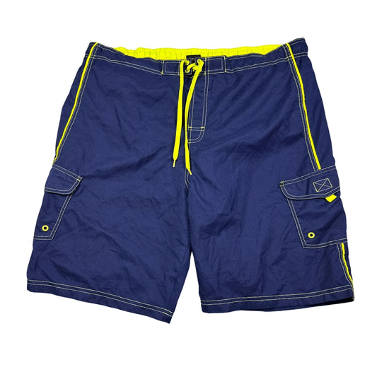 Revolution blue and yellow swim shorts