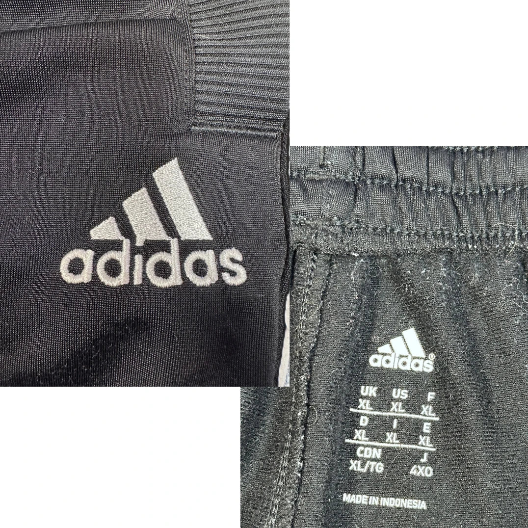 Adidas® Black Athletic 3 quarter shorts Striped-XL