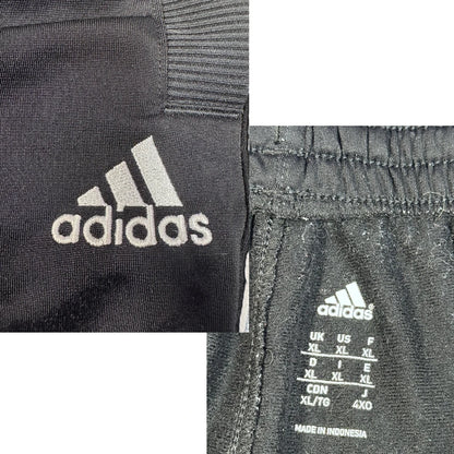 Adidas® Black Athletic 3 quarter shorts Striped-XL