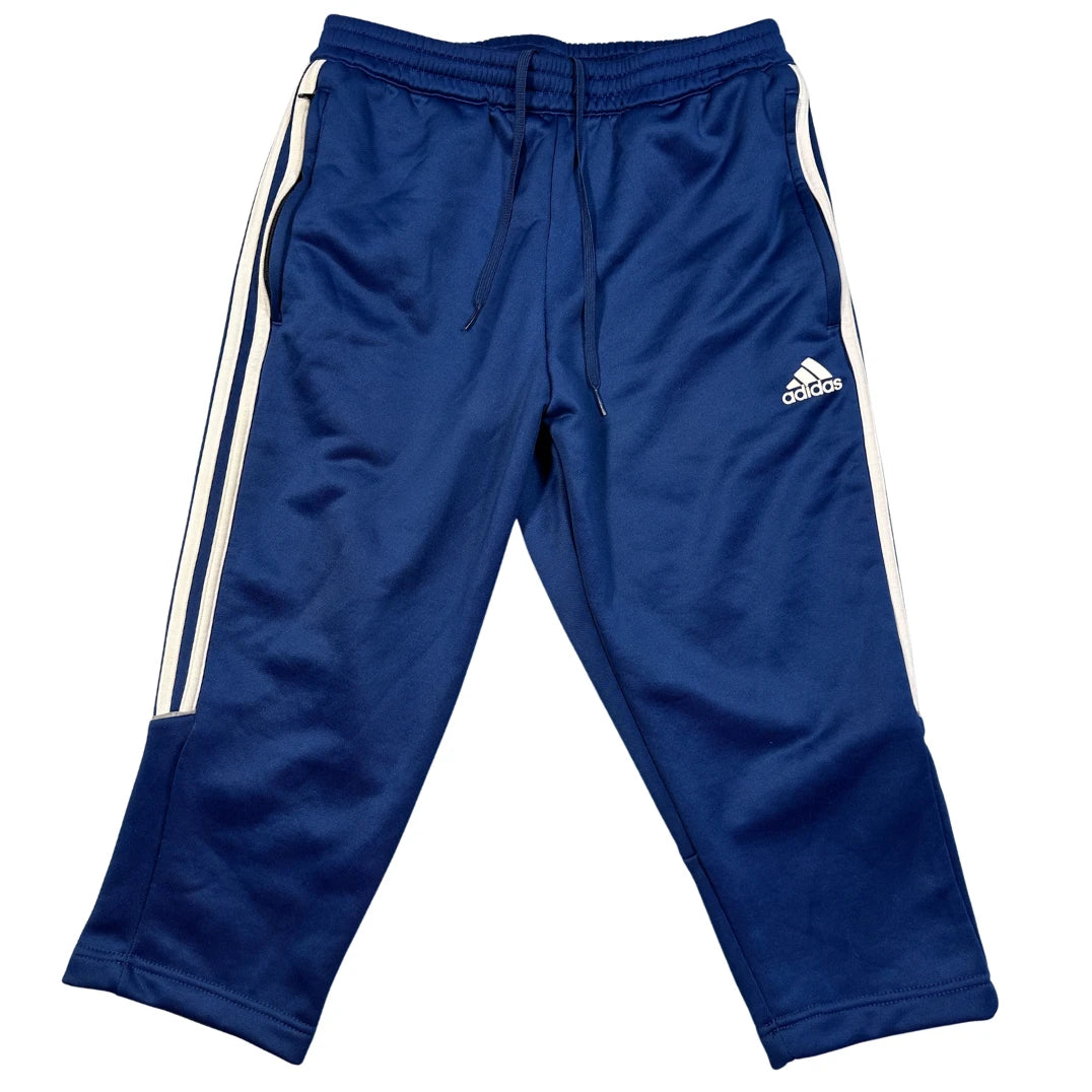 Adidas® Blue 3 quarter shorts Striped-M