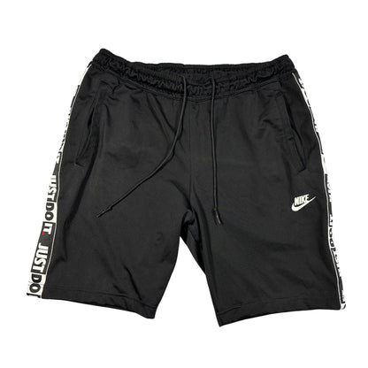 Nike® Black Shorts Logo Tape-L