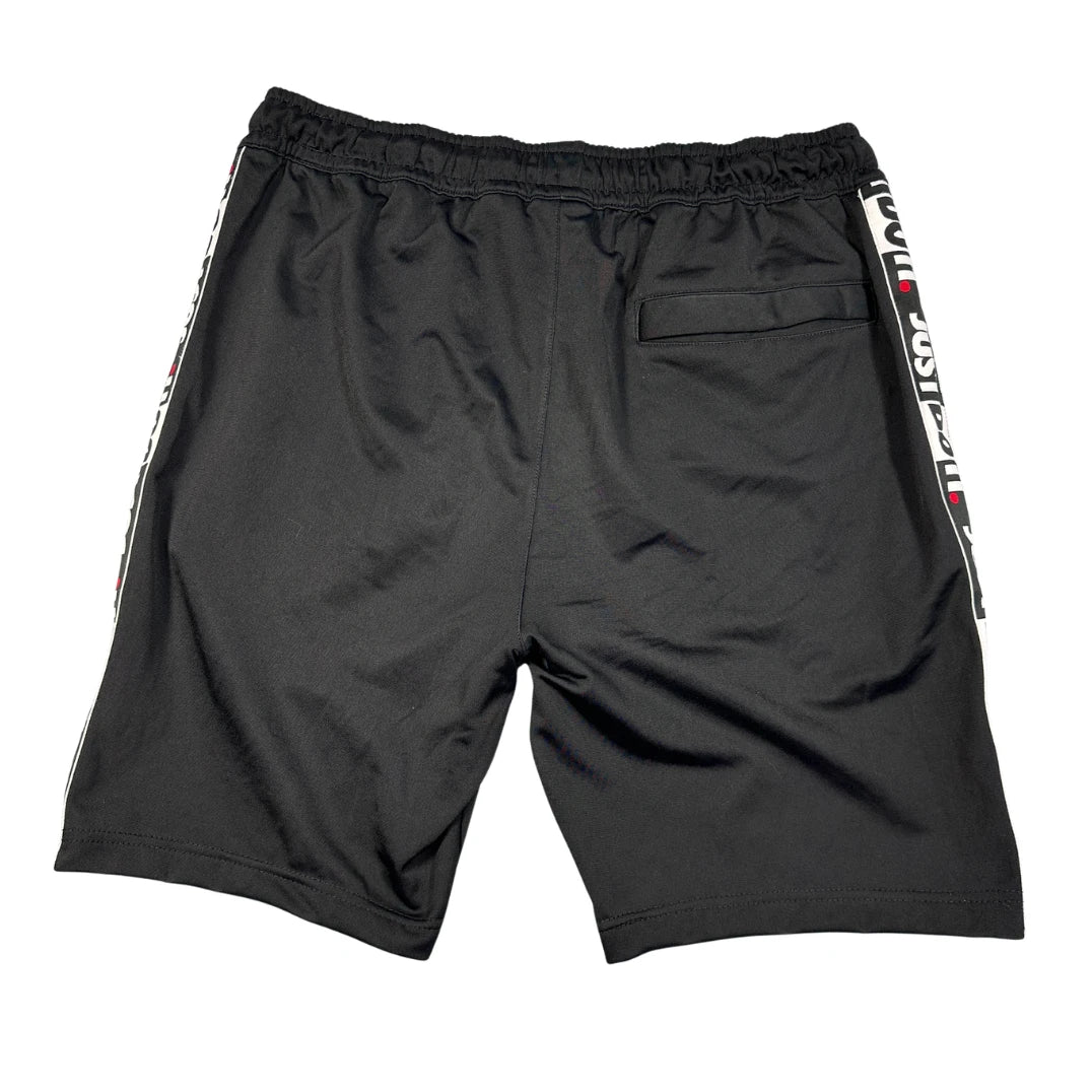 Nike® Black Shorts Logo Tape-L