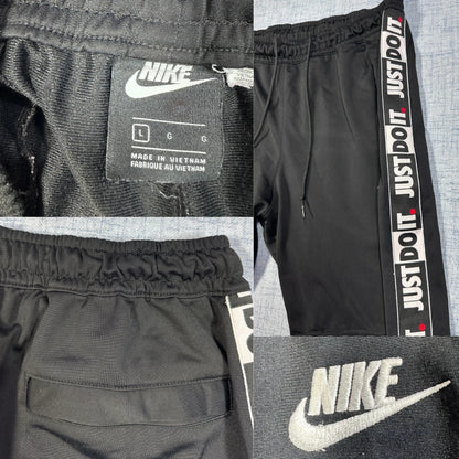 Nike® Black Shorts Logo Tape-L