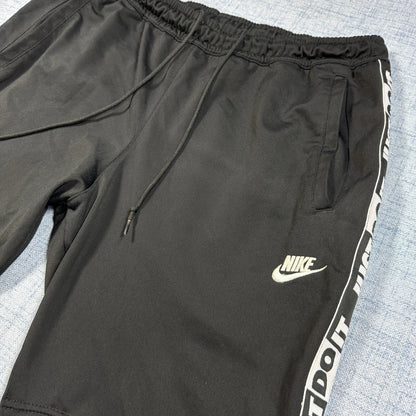 Nike® Black Shorts Logo Tape-L