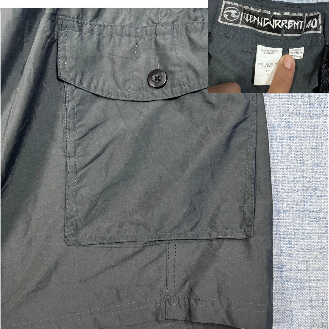 Ocean Current® Gray Cargo Shorts-2XL