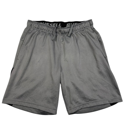 Russell® Gray Athletic Shorts Mesh Panel-M