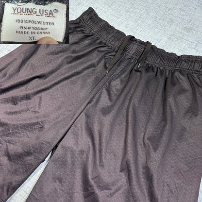 Young USA® Black Jacquard Shorts-XL