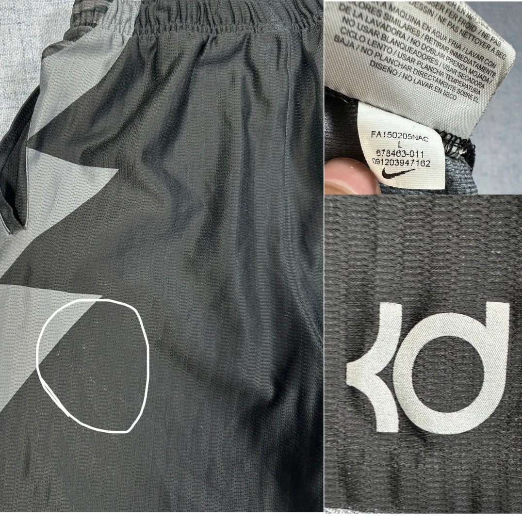 Nike® Dri-Fit Black Gray Shorts KD-L