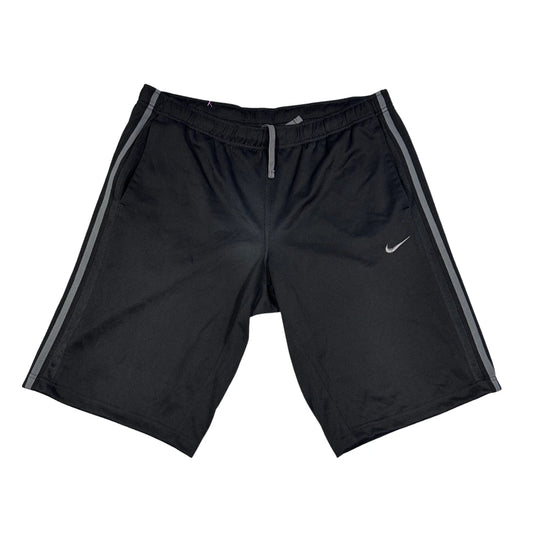 Nike® Black Shorts Side Stripe-L
