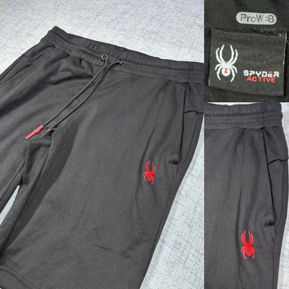 Spyder® Black Active Shorts-L