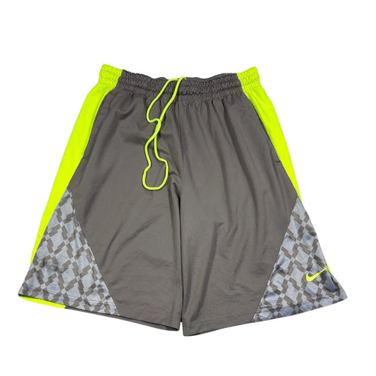 Nike® Grey Dri-Fit Shorts Volt Panel-XL