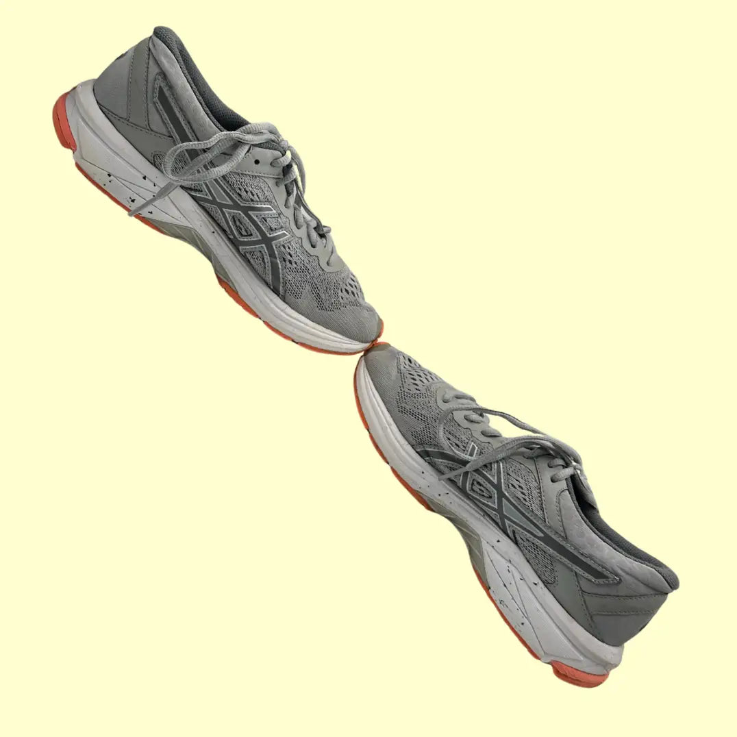 ASICS T7A9N Running Shoes – Grey/Orange – Size 38.5 (US 6)