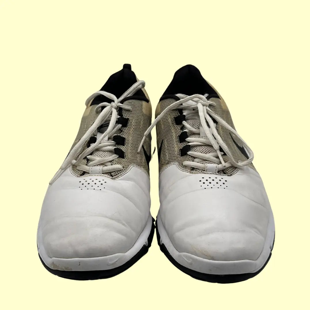 Nike Air Precision II (W) Basketball Shoes – White/Beige – Size 47.5 (US 13W)