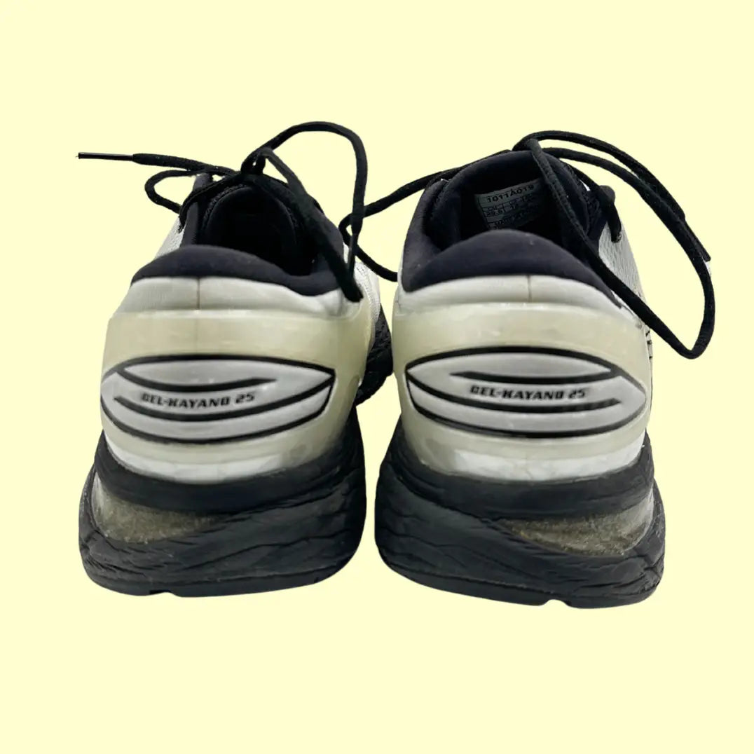 ASICS Gel-Kayano 25 Running Shoes – White/Black – Size 46.5 (US 12)