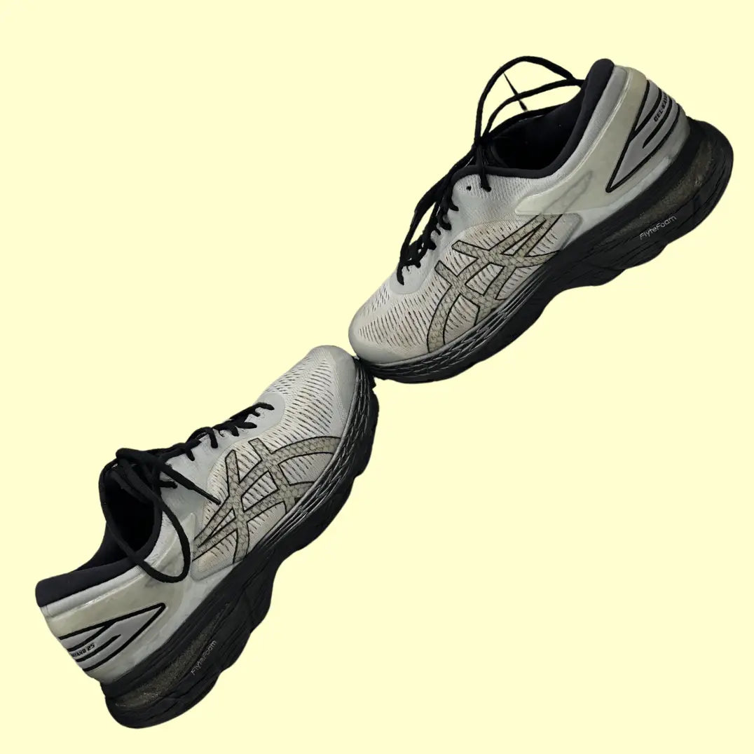 ASICS Gel-Kayano 25 Running Shoes – White/Black – Size 46.5 (US 12)