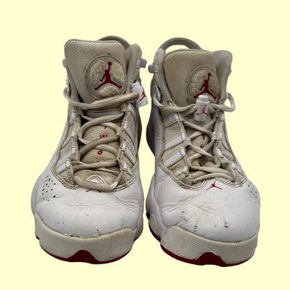 Air Jordan Jumpman Quick 6 – White/Red (Original, Preloved) – Size US 7Y / EU 40