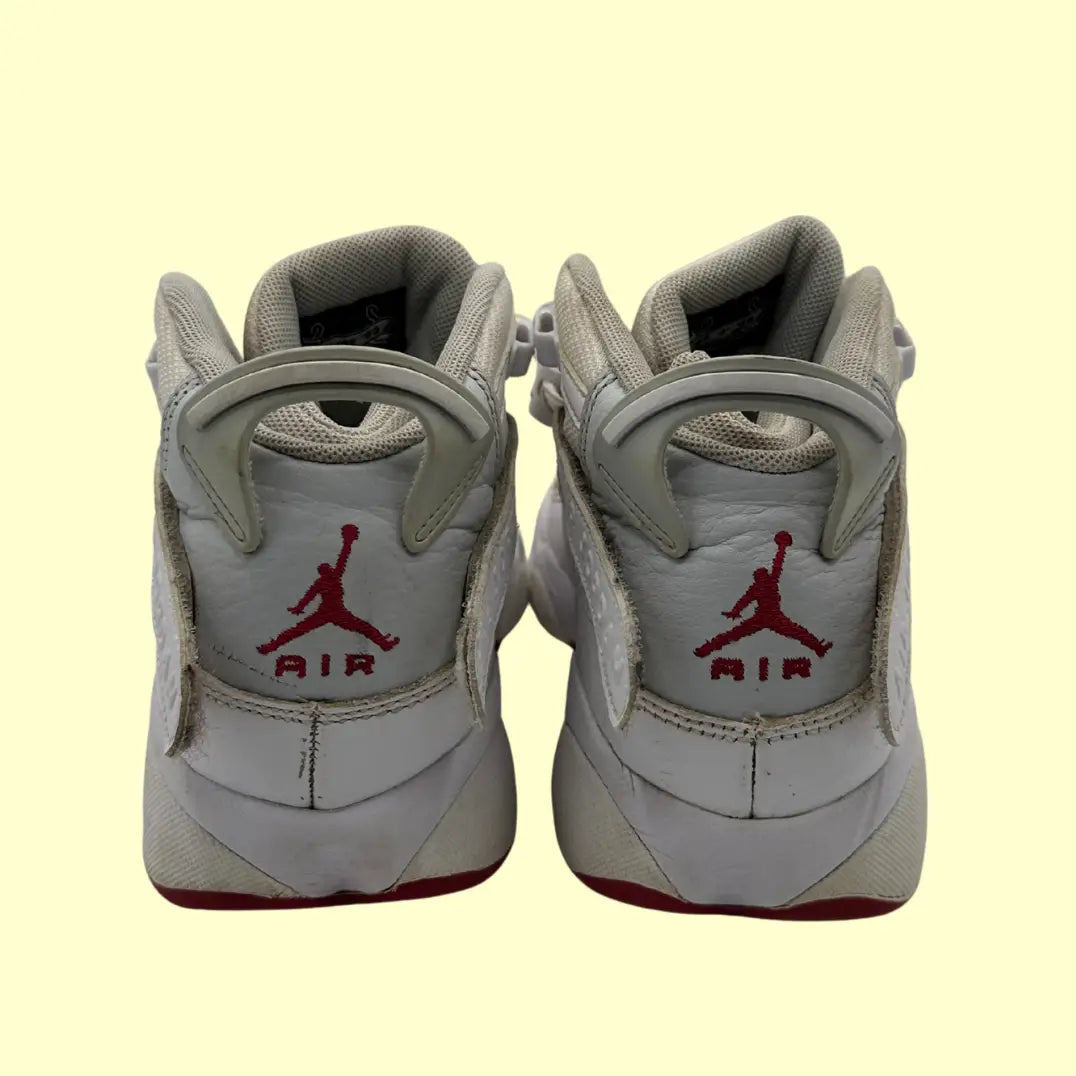 Air Jordan Jumpman Quick 6 – White/Red (Original, Preloved) – Size US 7Y / EU 40