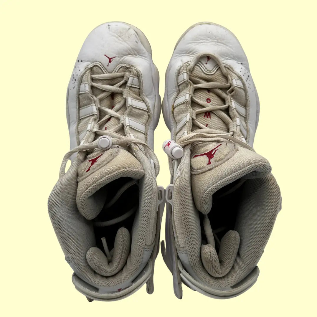 Air Jordan Jumpman Quick 6 – White/Red (Original, Preloved) – Size US 7Y / EU 40