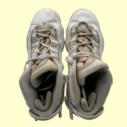 Air Jordan Jumpman Quick 6 – White/Red (Original, Preloved) – Size US 7Y / EU 40