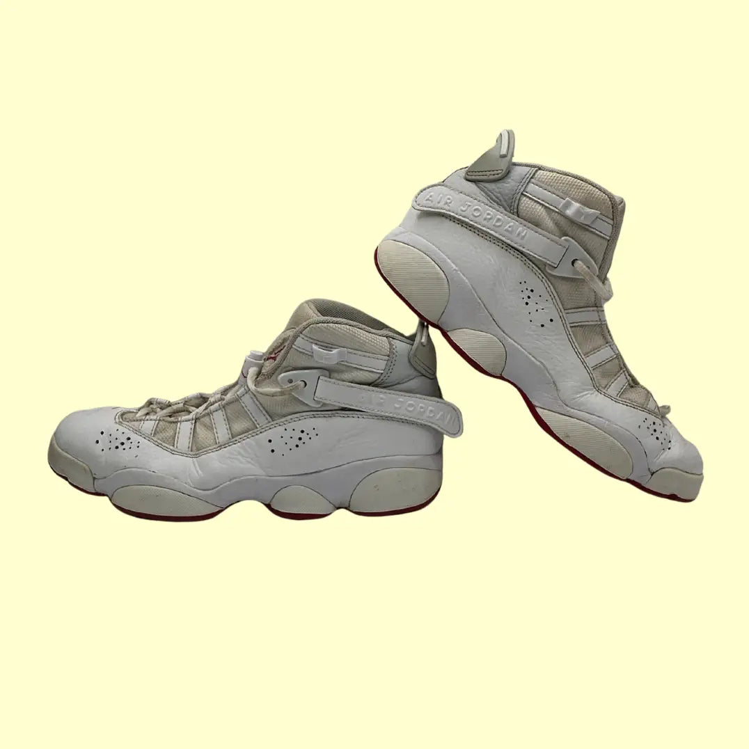 Air Jordan Jumpman Quick 6 – White/Red (Original, Preloved) – Size US 7Y / EU 40