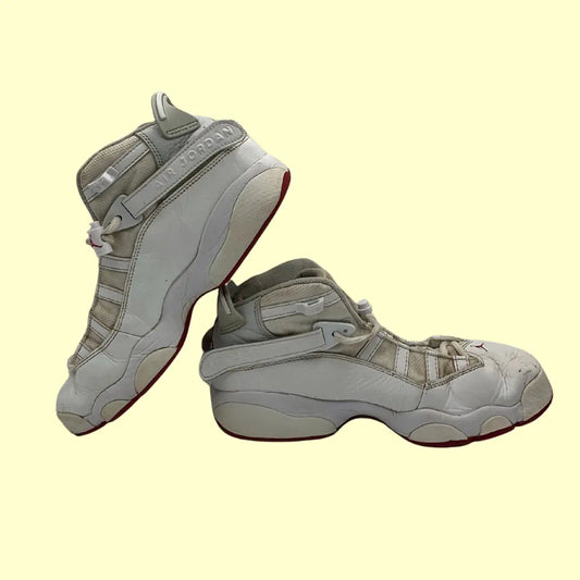 Air Jordan Jumpman Quick 6 – White/Red (Original, Preloved) – Size US 7Y / EU 40