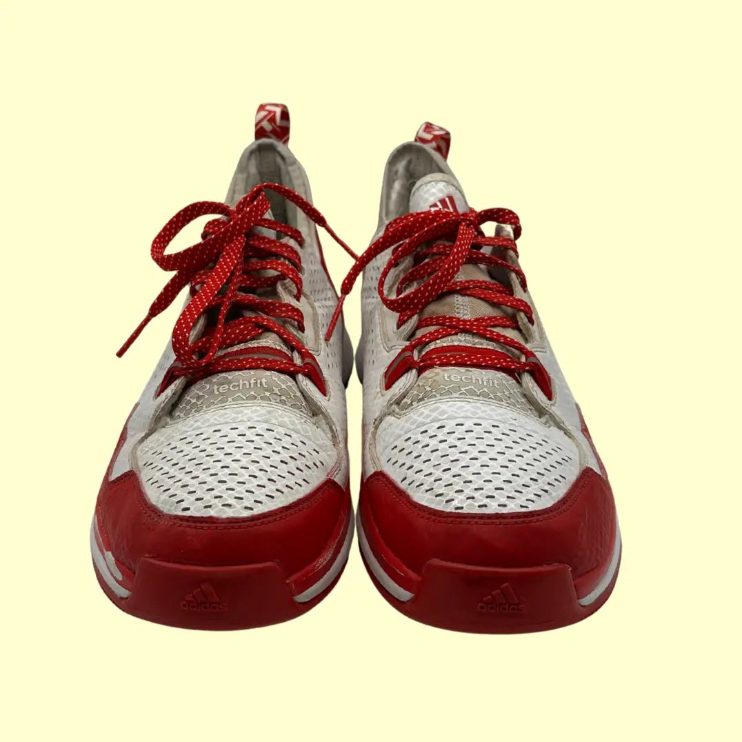 Adidas D Lillard TechFit Basketball Shoes – Red/White – Size 13