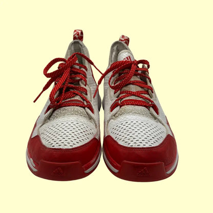 Adidas D Lillard TechFit Basketball Shoes – Red/White – Size 13