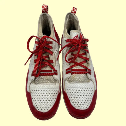 Adidas D Lillard TechFit Basketball Shoes – Red/White – Size 13