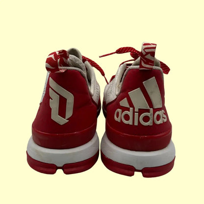 Adidas D Lillard TechFit Basketball Shoes – Red/White – Size 13
