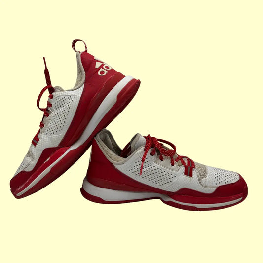 Adidas D Lillard TechFit Basketball Shoes – Red/White – Size 13