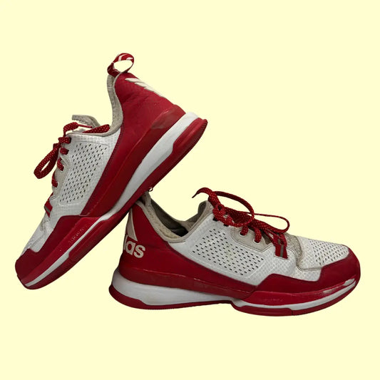 Adidas D Lillard TechFit Basketball Shoes – Red/White – Size 13