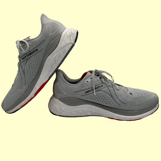 New Balance 860v13 Fresh Foam Running Shoes – Light Grey/Red – Size 12 Men