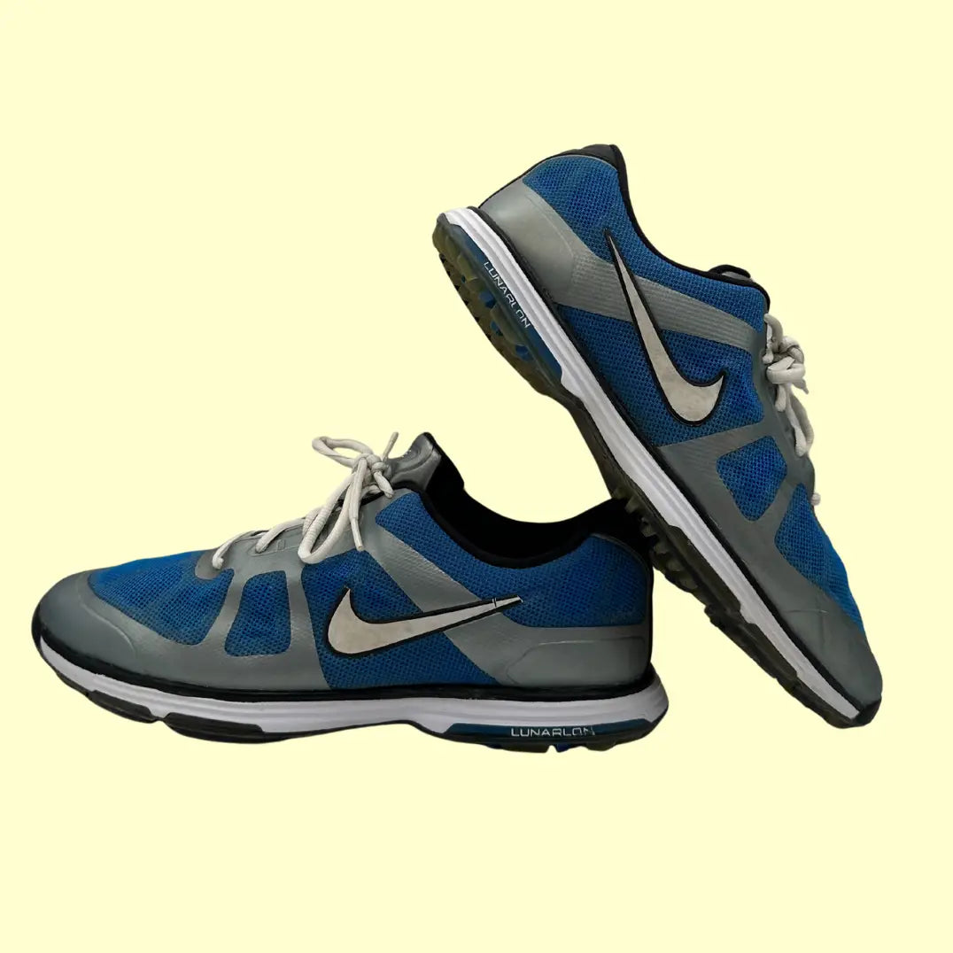 Nike Hyperfuse Lunarlon Running Shoes – Blue/Grey – Size US 10.5 (EU 44.5)