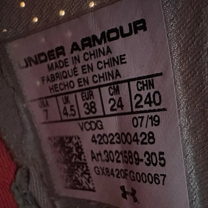 Under Armour HOVR Running Shoes – Grey/Red – Women’s Size US 7 (EU 38)