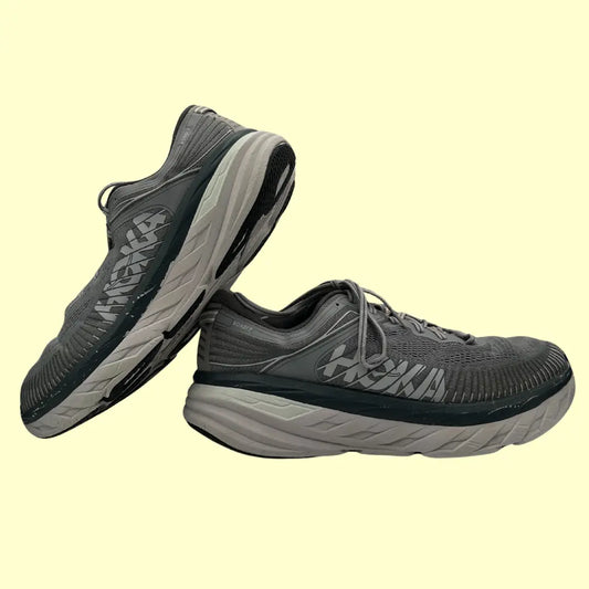 Hoka One One Bondi 7 Grey – Men’s Premium Max Cushion Running Shoes (US 14 | EU 49⅓)