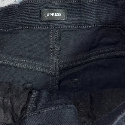 Express black jeans in a straight-leg fit.