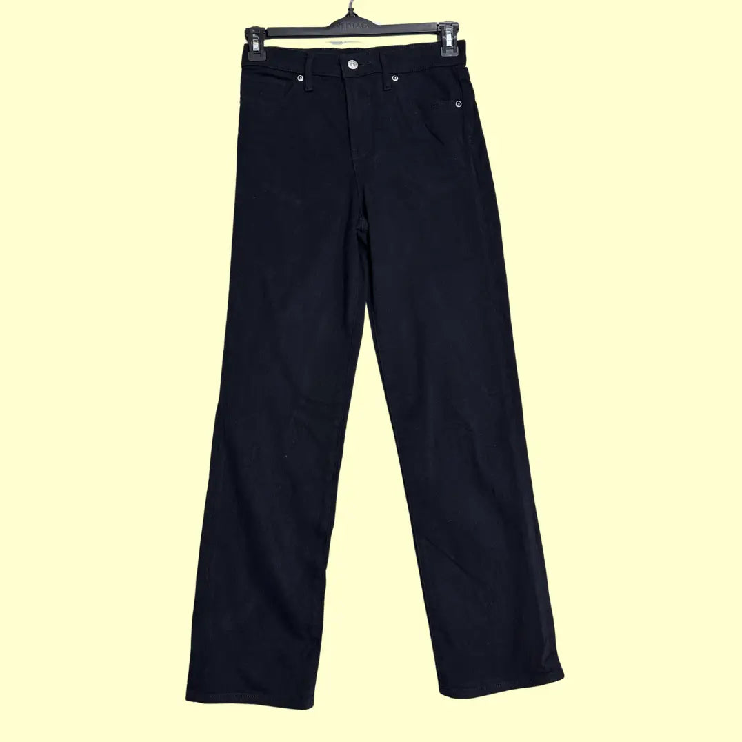 Express black jeans in a straight-leg fit.