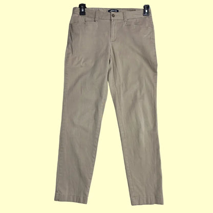 Lands’ End slim-fit khaki pants,