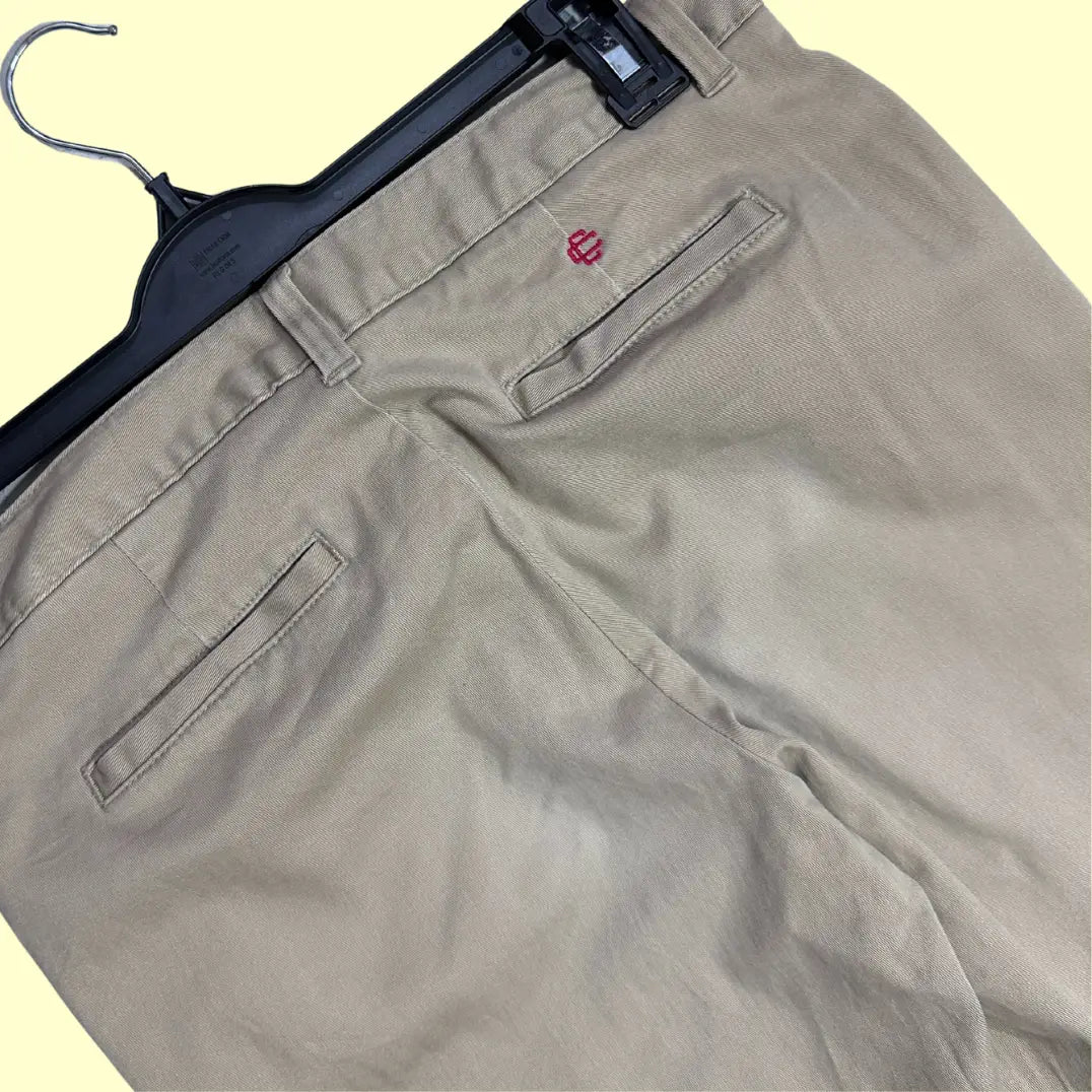 Lands’ End slim-fit khaki pants,