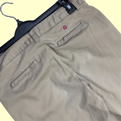 Lands’ End slim-fit khaki pants,