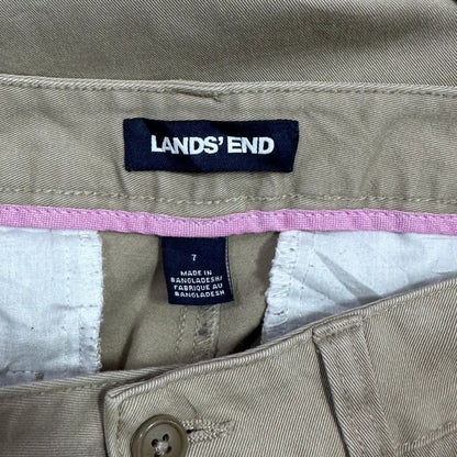 Lands’ End slim-fit khaki pants,