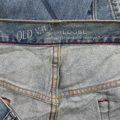 Old Navy “The Authentic” loose fit jeans in a light blue wash.