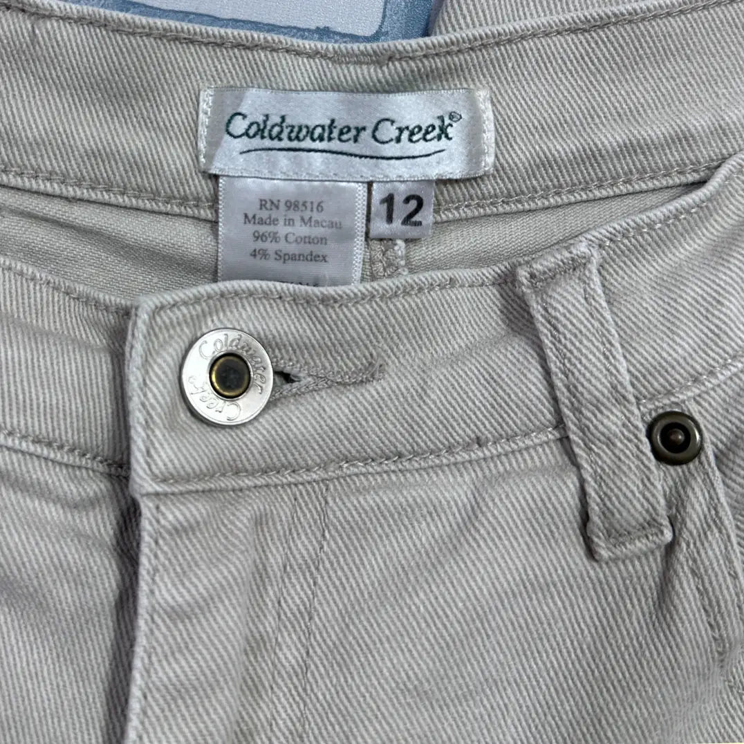 Coldwater Creek jeans in a stylish light grey color.