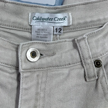 Coldwater Creek jeans in a stylish light grey color.