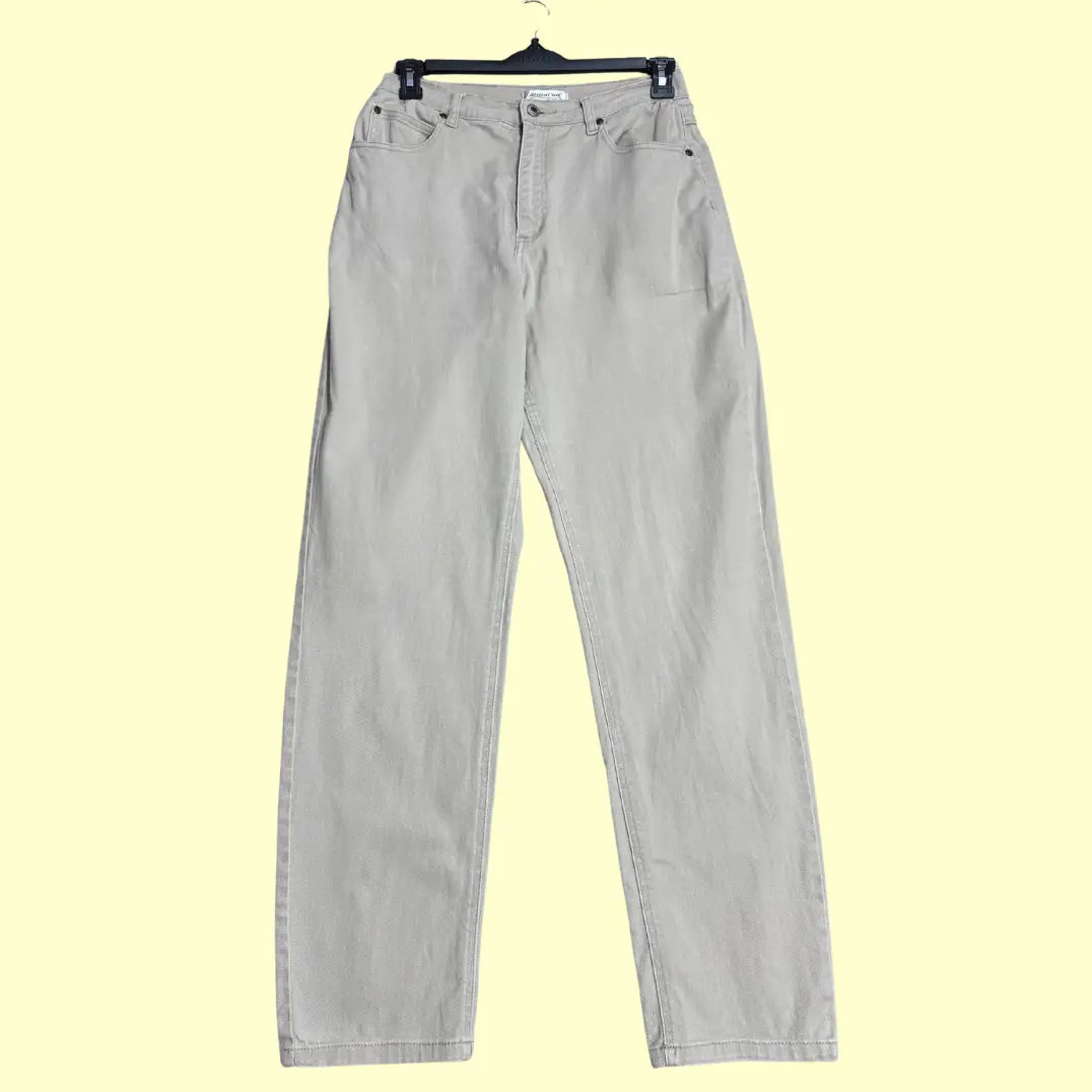 Coldwater Creek jeans in a stylish light grey color.
