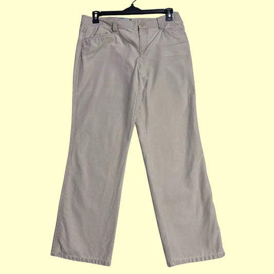 Old Navy low-waist khaki pants.