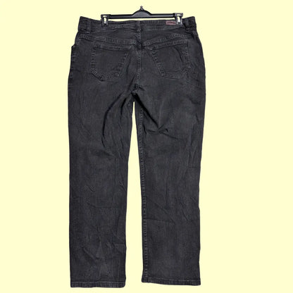 RAIDERS black denim jeans